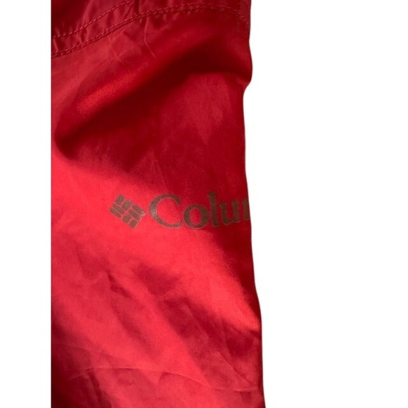 Columbia Colorblock Hooded Windbreaker Jacket Red Gray XL - Picture 11 of 13